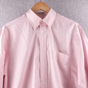 Ben Silver Charleston Fine Shirtings Pink Stripe Shirt Mens 16-34 Made in Canada
